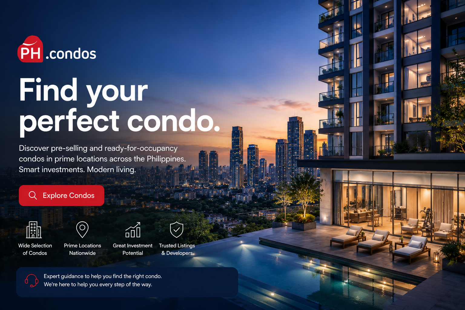 A modern condominium and residential property exterior